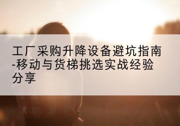 洛扎移动式升降机怎么选-工厂采购升降设备避坑指南-移动与货梯挑选实战经验分享